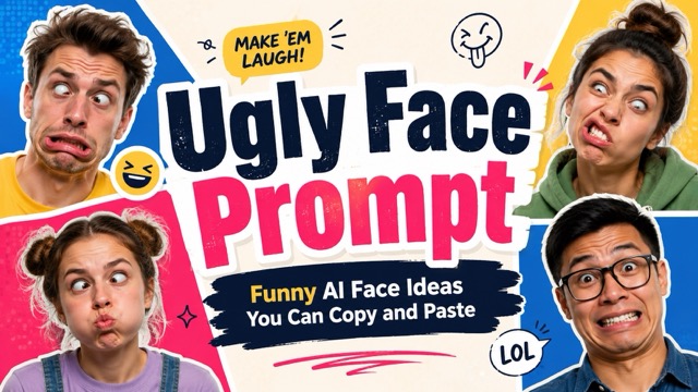 Ugly Face Prompt: 25 Copy-and-Paste AI Prompts for Funny Face Effects