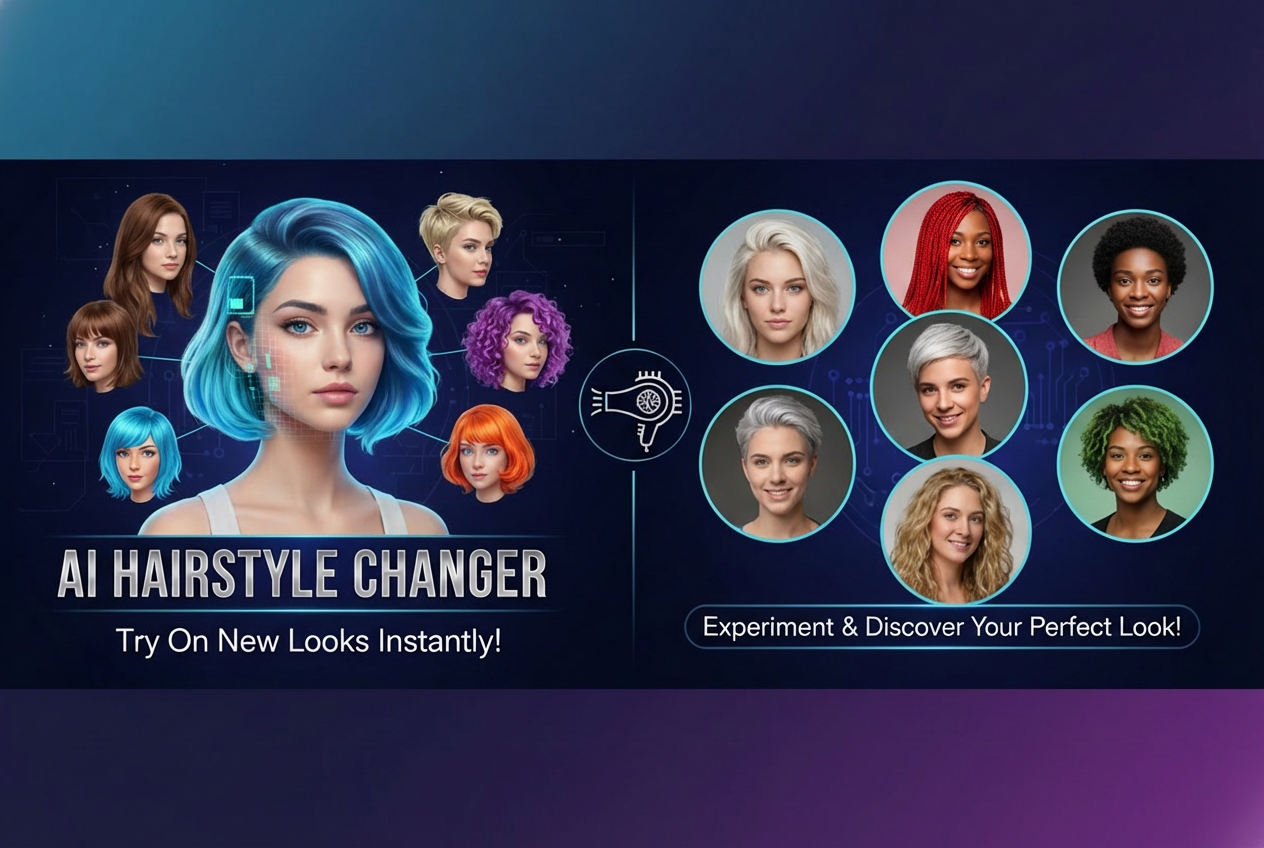 How to Try Different Hairstyle and Hair Color with SuperMaker AI Hairstyle Changer