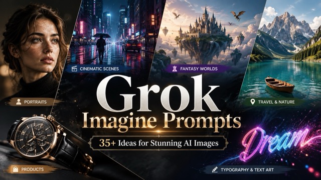 35+ Best Grok Imagine Prompts for Realistic, Creative, and Professional AI Images